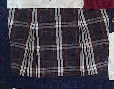 School Uniform Skirts can be used in a quilt or T-shirt quilt.