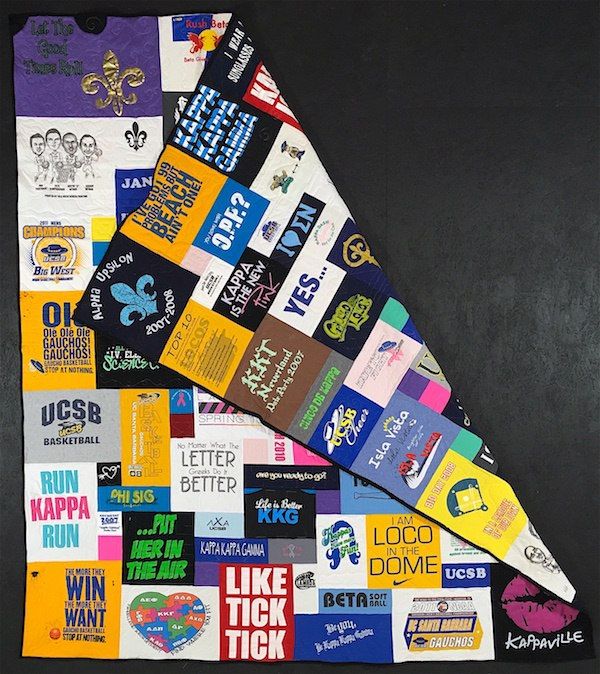 Double sided T-shirt Quilt  by Too Cool T-shirt Quilts