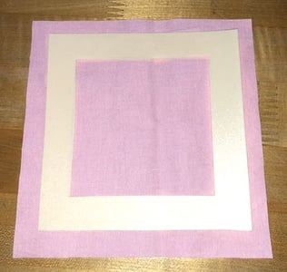 Template on fabric wedding signature