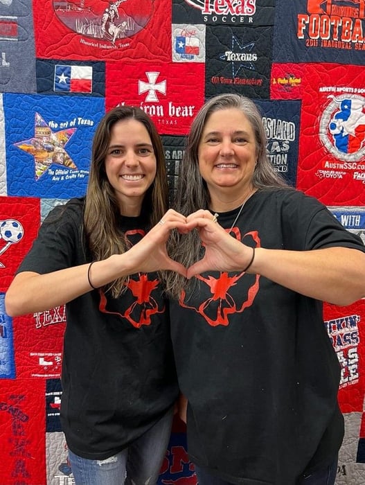  Too Cool T-shirt Quilt Austin - Sam and Michelle