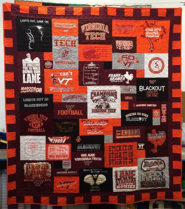 Virginia Tech T-shirt Quilt