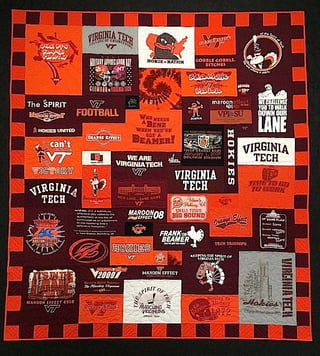 Virginia Tech T-shirt Quilt