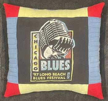 Chicago blues T-shirt pillow Too Cool T-shirt Quilt