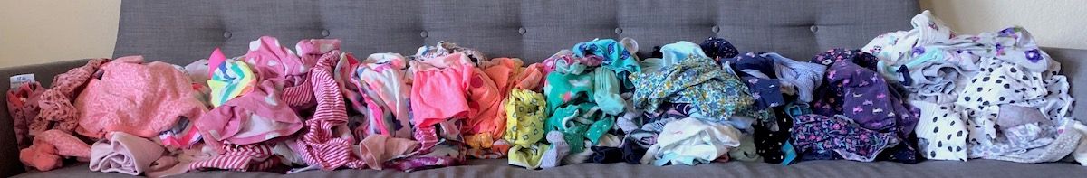 baby clothes for a quilt