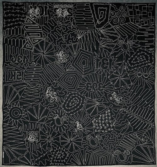 back of runDisney Flagstone runDisney T-shirt quilt by Too Cool T-shirt Quilts