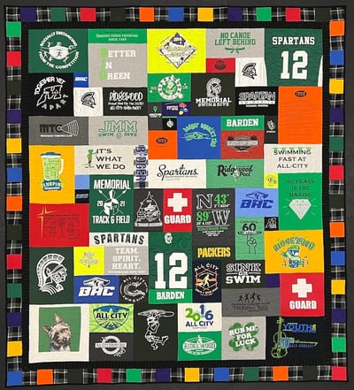 Border on a Too Cool T-shirt Quilt