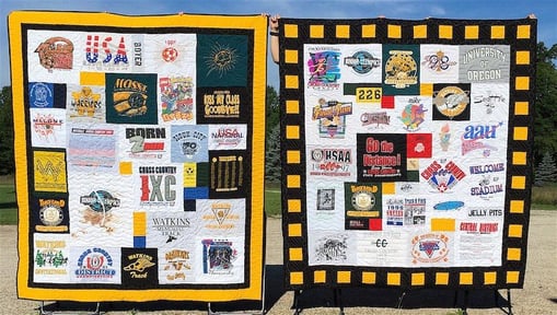 two Too Cool T-shirt Quilts