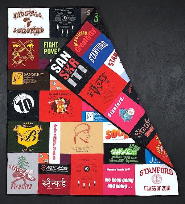 Double sided T-shirt Quilt  by Too Cool T-shirt Quilts
