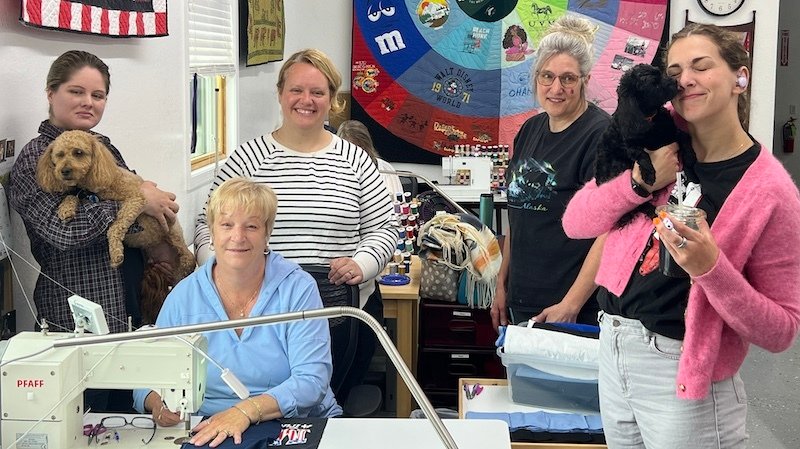 Personal attention at Too Cool T-shirt Quilts