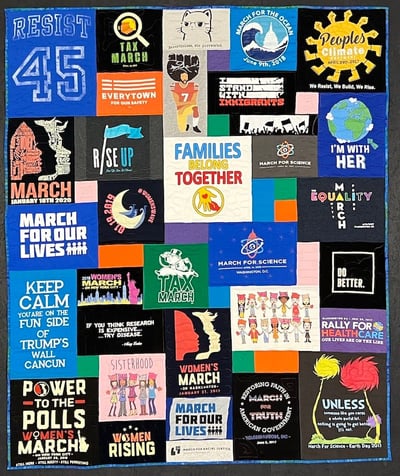 This is how a great T-shirt quilt should look - By Too Cool T-shirt Quilts
