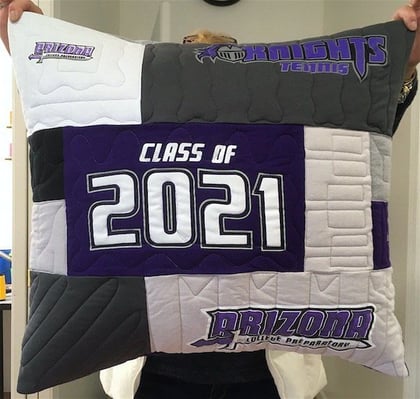 graduation T-shirt pillow front