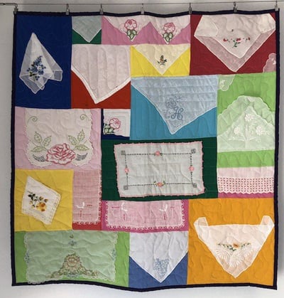 hankie mini quilt