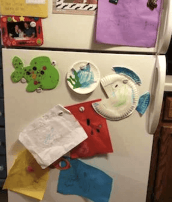 show of your child's artwork 