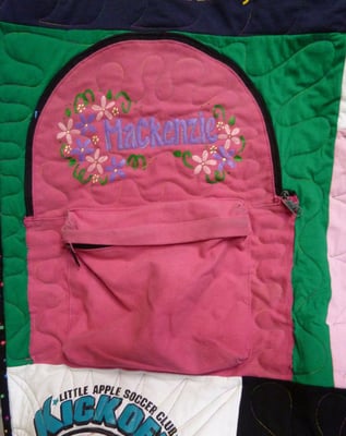 backpacks can be used in a Too Cool T-shirt Quilt