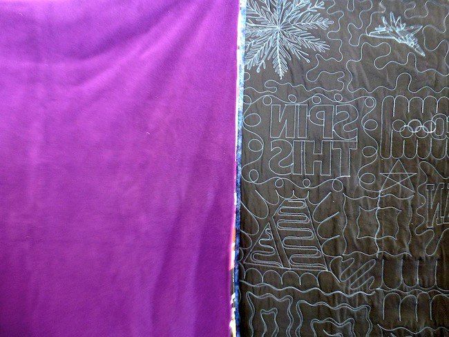 compare the back a of T-shirt blanket with a T-shirtquilts