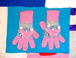 gloves can be used in a Too Cool T-shirt Quilt