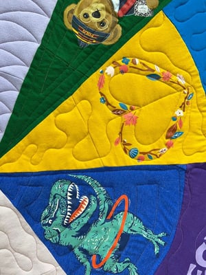 kaleidoscope T-shirt quilt - Ultra Modern Collection by Too Cool T-shirt Quilts