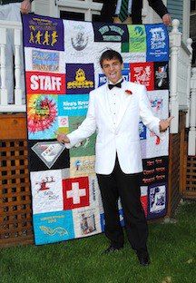 T-shirt quilt by Too Cool T-shirt Quilt