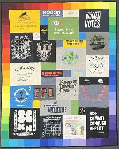 How to Design and Add Borders to Your Too Cool Style T-shirt Quilt