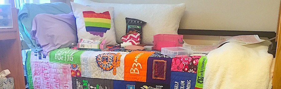 Dorm life with T-shirt Quilt