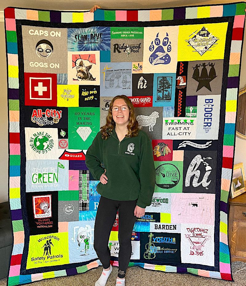 T-shirt quilt by too cool tshirt quilts