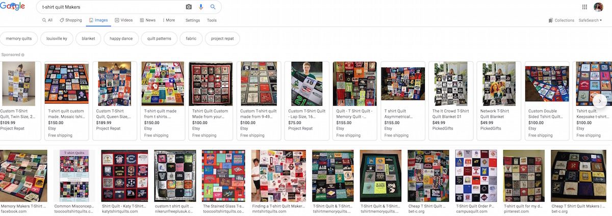 So many different quilts to choose from on the internet.