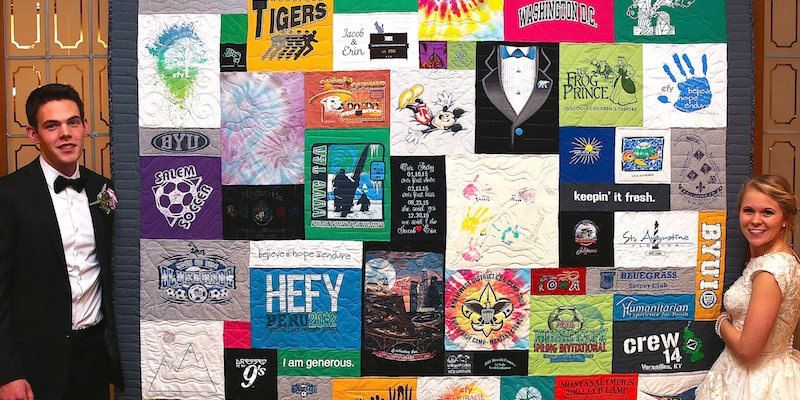 Wedding Reception T-shirt Quilt 800 x 400