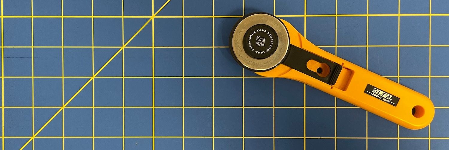 Rotary Cutter - one of the tools you need to make a T-shirt quilt